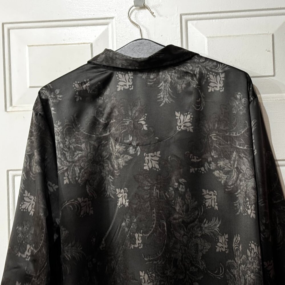 Lauren Ralph Lauren Sz L Long Sleeve Tunic  Nightshirt Monogram Embroidered - Picture 6 of 8